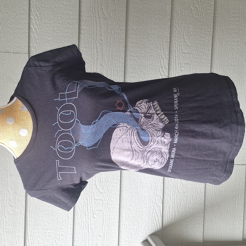 Rare Tool Concert Tee Spokane, WA March 4th, 2014 Adam Jones Art Women's XL